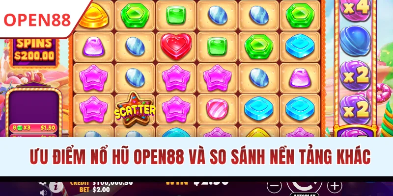 Ưu điểm nổ hũ OPEN88 và so sánh nền tảng khác